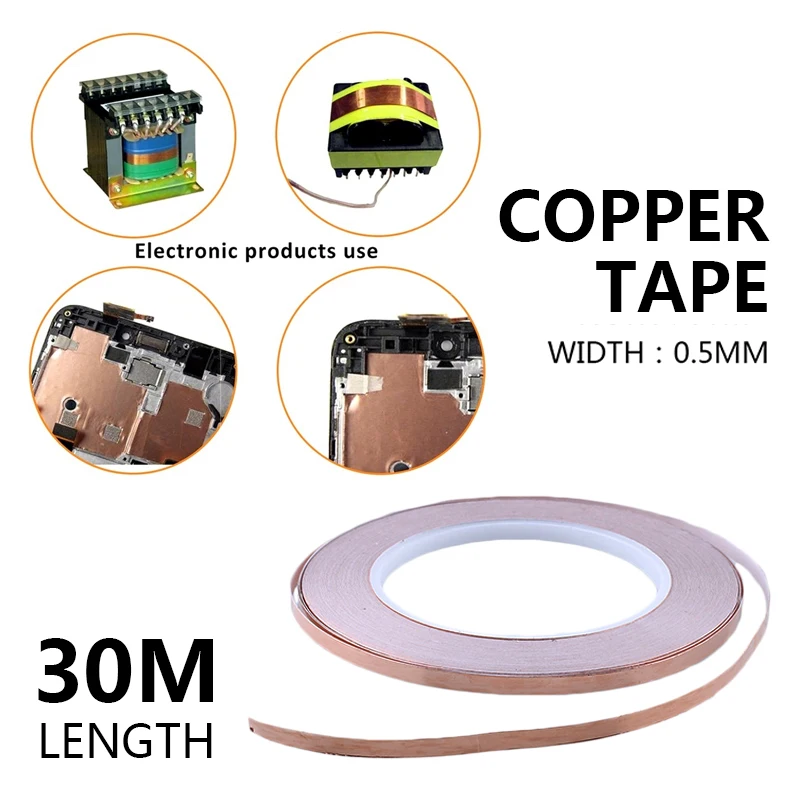 Удобная проводящая защитная лента дисплей 5 мм электромагнитный экран EMI из меди