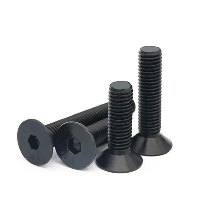 

M8*10/12/16/20/25/30-60mm 10.9 Carbon Steel Flat Head Drive Hexagon Socket Cap Screw Bolt Free Ship