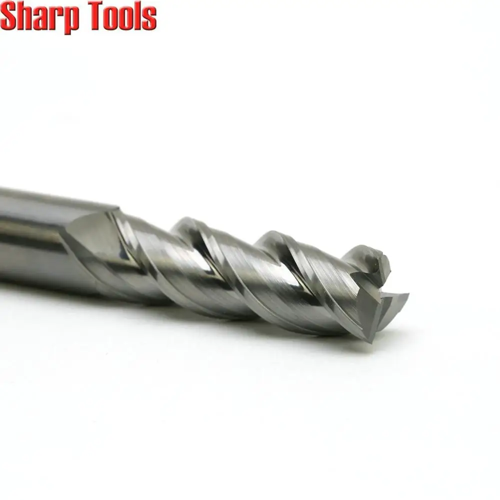 vender 14*45*100mm 3 Flauta Fresa De Alumínio Cnc Cortador Roteador Bit Conjunto Espiral 1pc Tungstênio Sólido Carboneto Faca Ferramentas Corte Alumínio