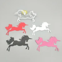 new running unicorn horse metal cutting mold photo album cardboard diy gift card decoration embossing crafts