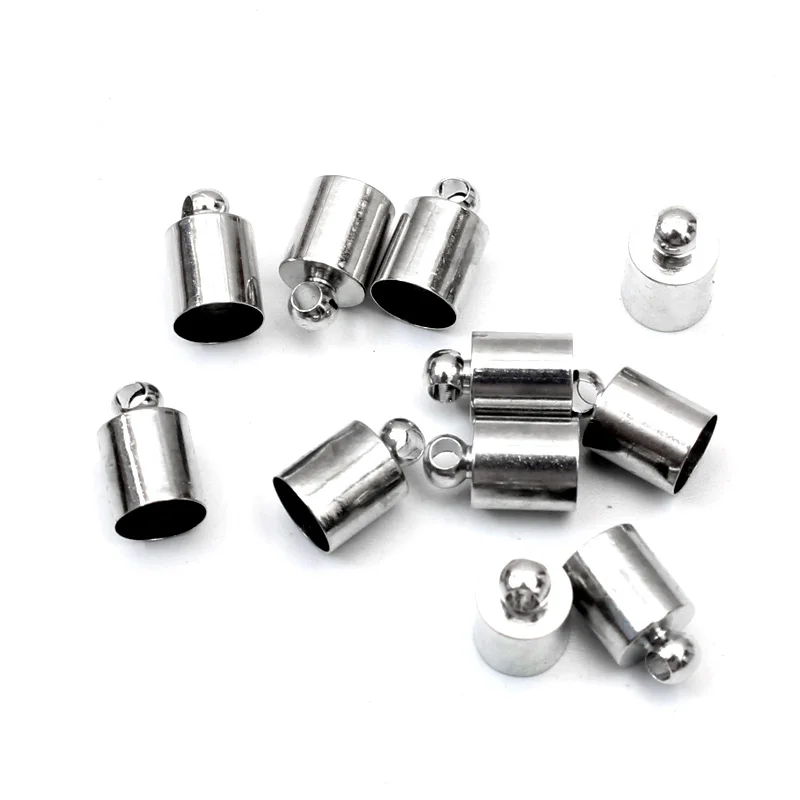 Концевики для бижутерии металлические бусин 4 5 мм 6 х10 50 шт.|Ювелирная фурнитура и