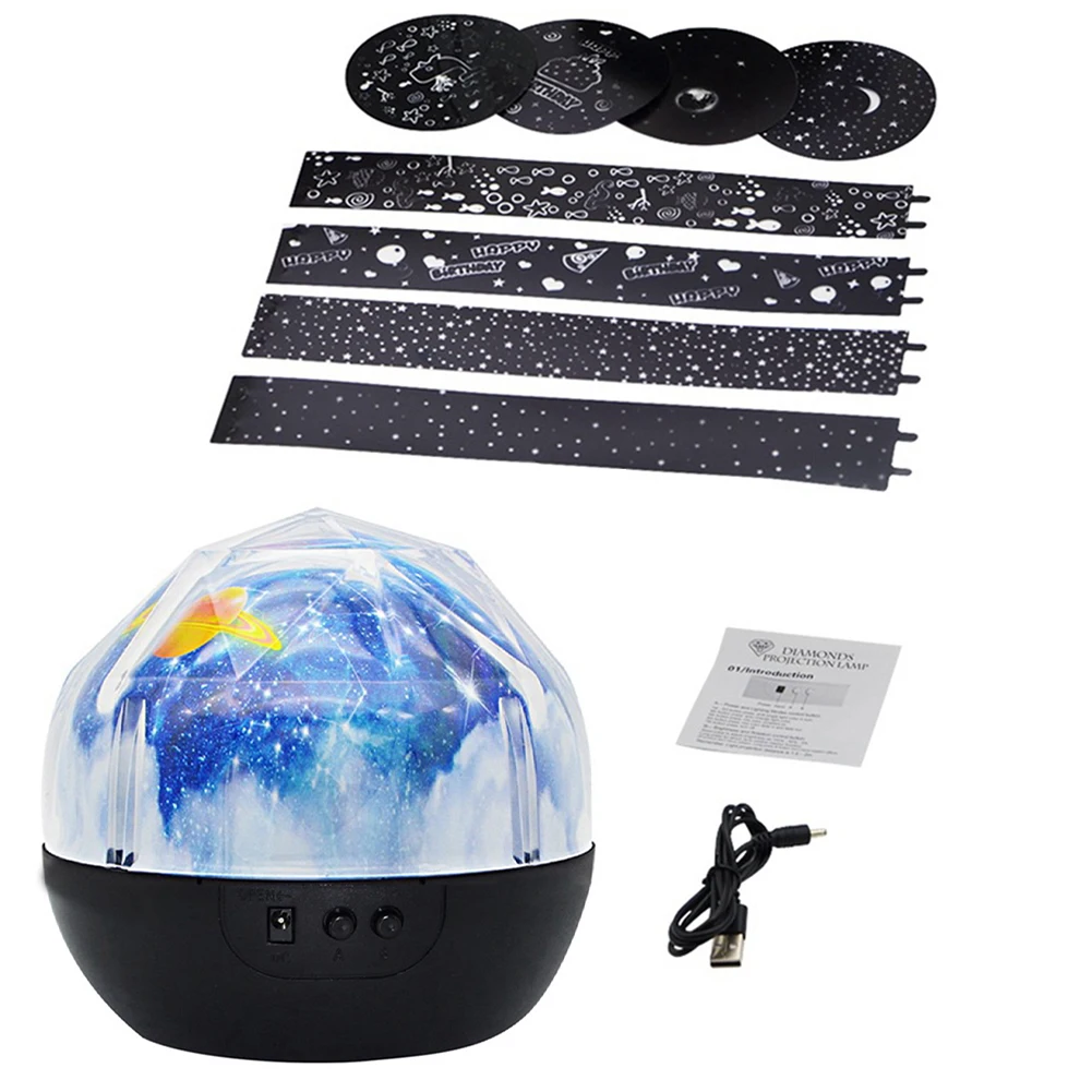 

Starry Sky Night Light Planet Magic Projector Earth Universe LED Lamp Colorful Rotate Flashing Star Kids Baby Christmas Gift