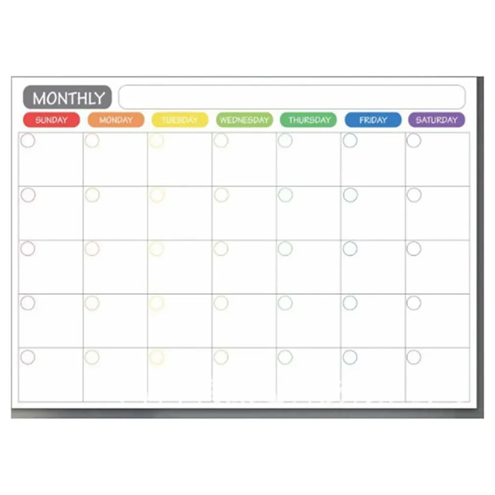 

Магнитный календарь-планировщик для холодильника со стираемыми элементами