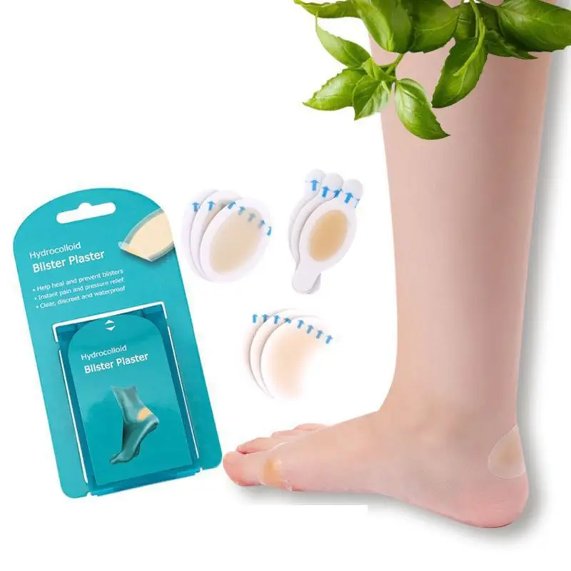 4Pcs/Box Blister Bandages Waterproof Hydrocolloid Plaster Adhesive Anti Wearing Heel Gel Sticker Pain Relief Pedicure Patch Pads|Инструмент