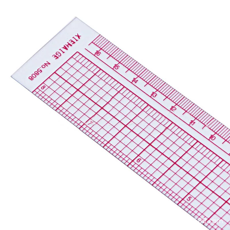 1Pcs Drawing Supplies Plastic L Shape Right Angle Craft Scale Rule Multi-function Quilting Ruler Sewing Patchwork Tool | Дом и сад