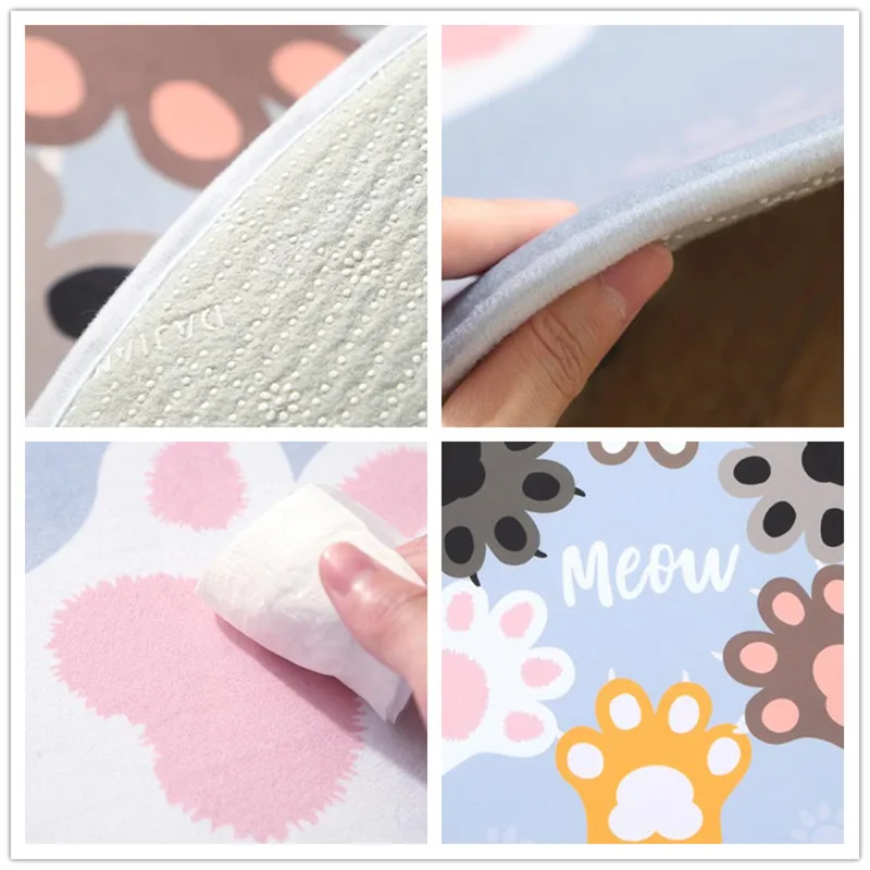 INS детский коврик игровой для ползания круглый милый Детский развивающий игрушки