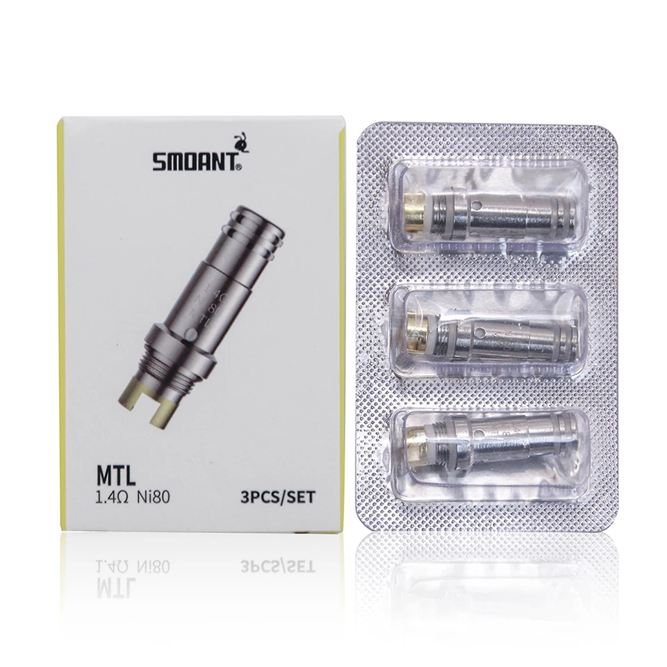 Оригинальный сменный картридж Smoant Pasito 3 мл одинарные катушки RBA стандартный MTL Ом