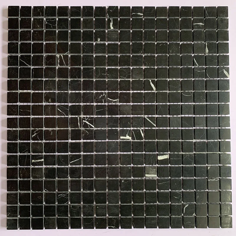 30*30 см черные маленькие квадраты макияж для дома мраморная каменная мозаичная