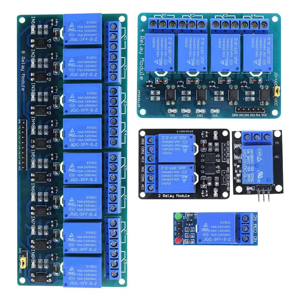 1 2 4 8 канальный 5V релейный Щит Модуль платы для Arduino Raspberry Pi ARM YK