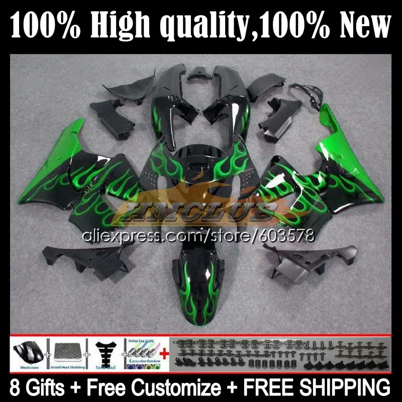 

Корпус обтекателя для HONDA CBR 919RR 900RR CBR900 919 RR CC 98-99 95CL.27 CBR919RR CBR919 RR 98 99 CBR900RR 1998 1999 с зеленым пламенем