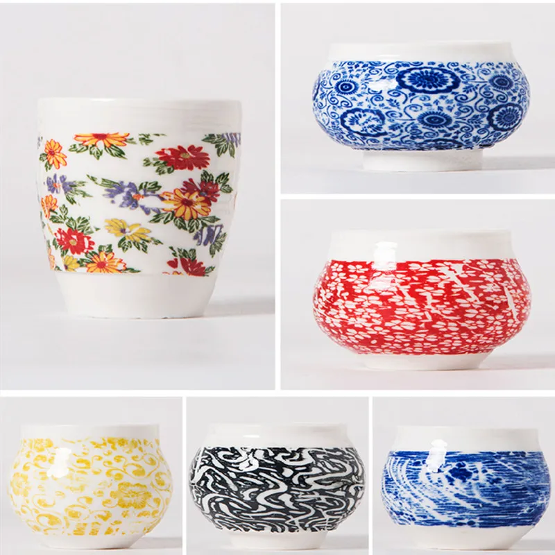 5 шт. керамическая подглазурная цветная Цветочная бумага переводная Наклейка 54x37