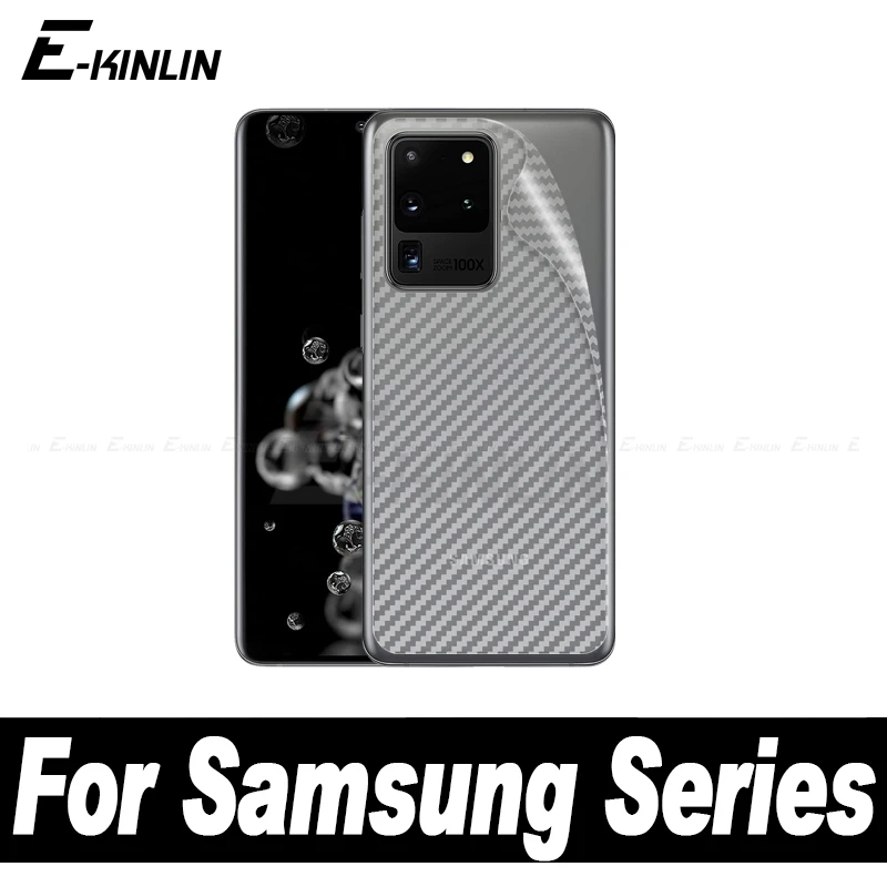 Углеродное волокно задняя крышка пленка для Samsung Galaxy S21 S20 FE Ultra S10 5G Plus Note 20 10 Lite 9