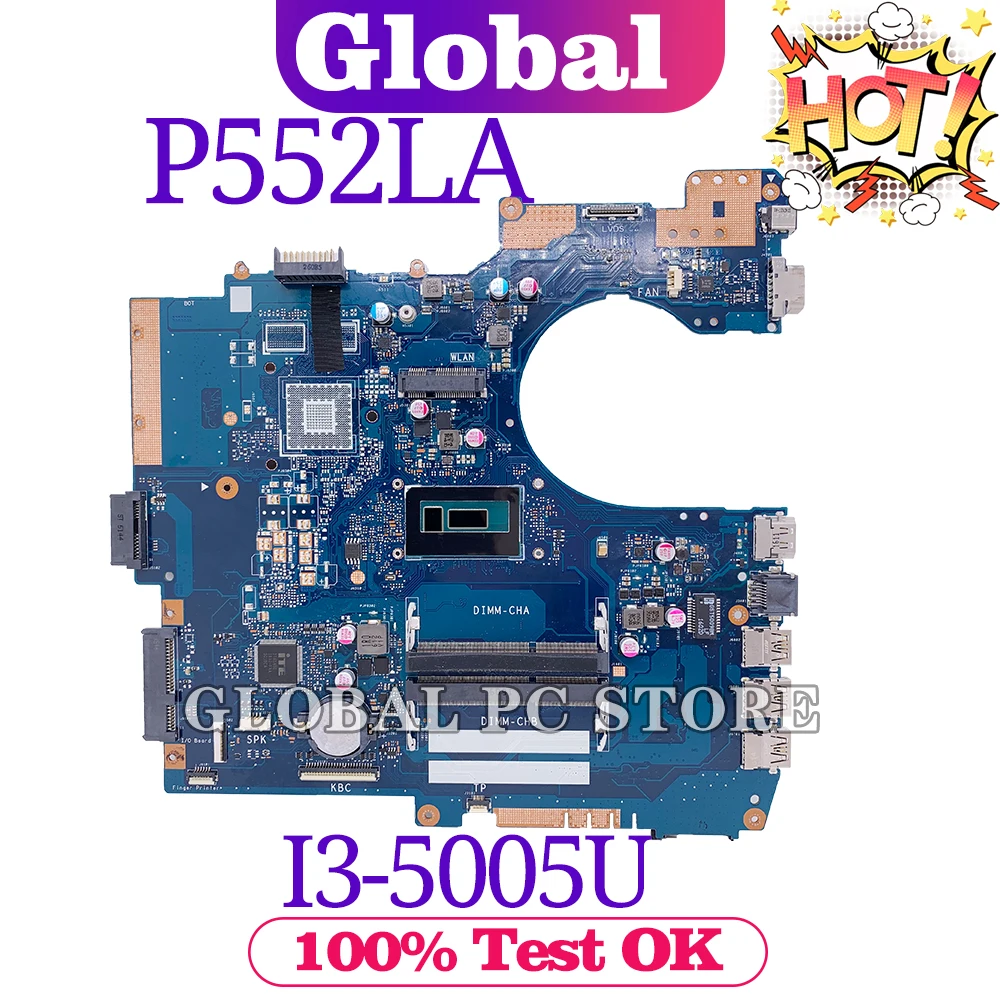 2021 P552L for ASUS P552LJ P552 PE552L PU552L P552LA_LJ P2520L P2520LJ laptop motherboard Original mainboard 100% test OK I3