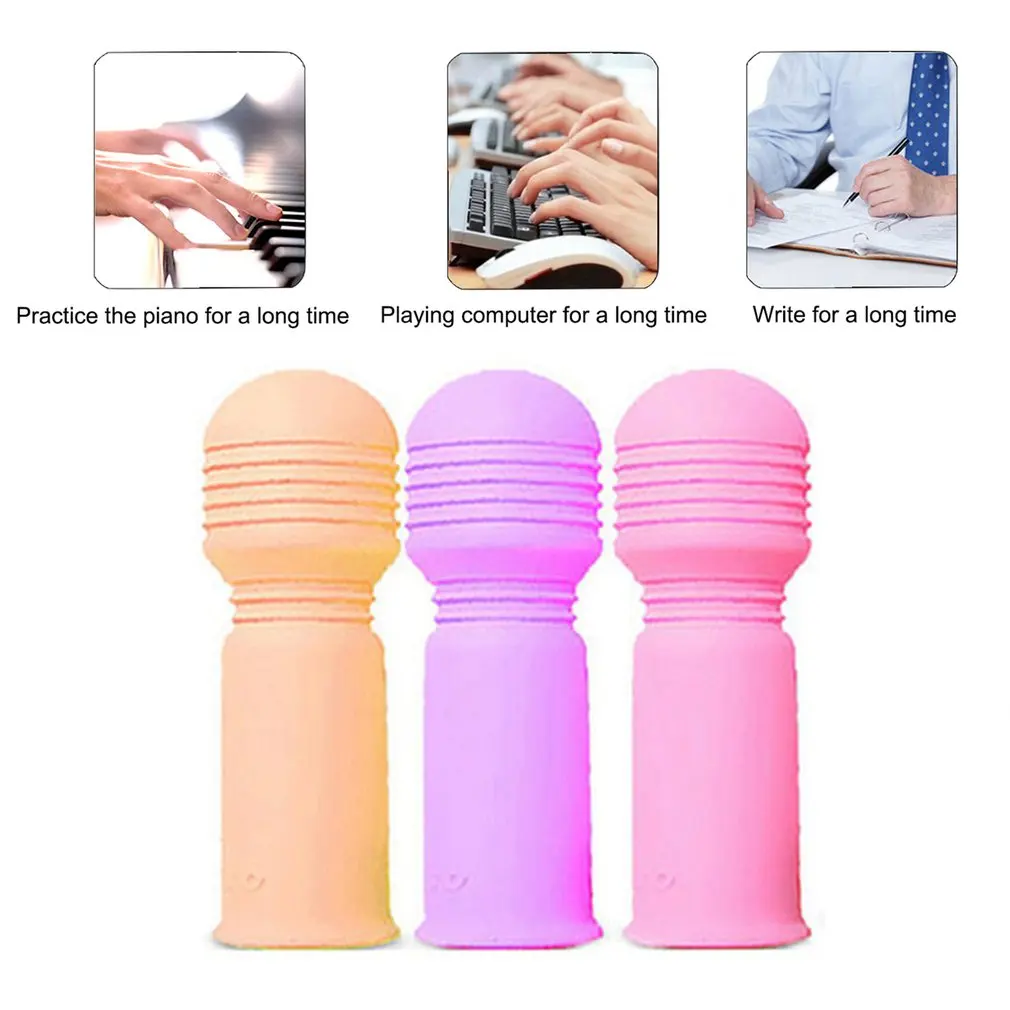 Мини Вибрирующая перчатка для пальцев массажный инструмент расслабления