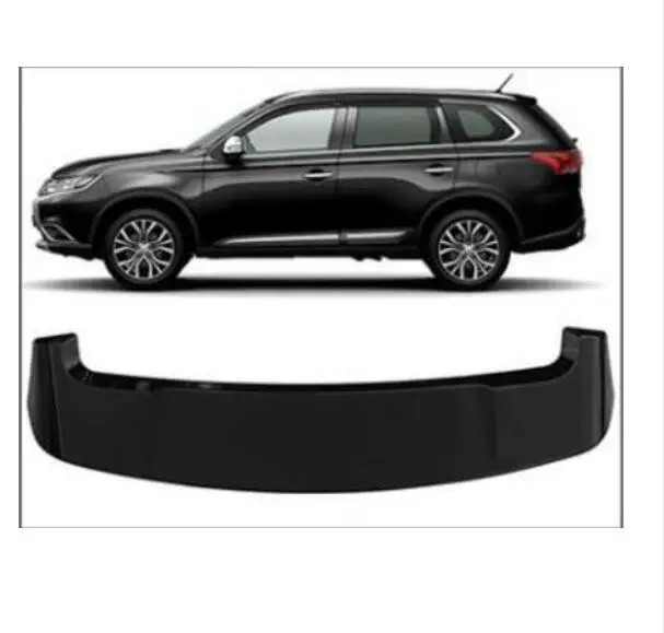 Черный ABS Краски Автомобиля Заднее Крыло багажника выступ Спойлеры для Mitsubishi Outlander - Цвет: Черный