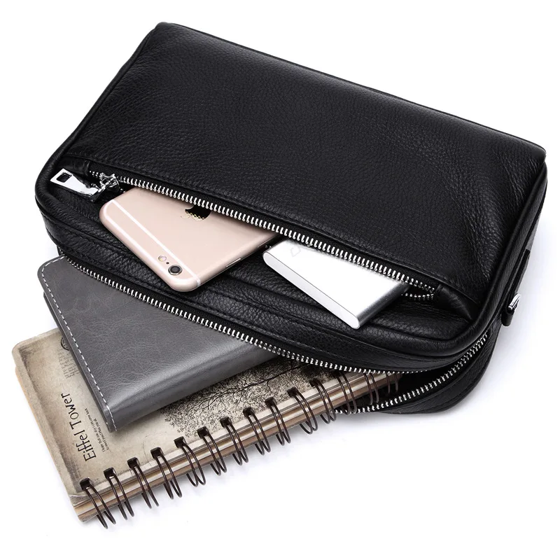 Мужская сумка мессенджер из натуральной воловьей кожи Повседневная Деловая