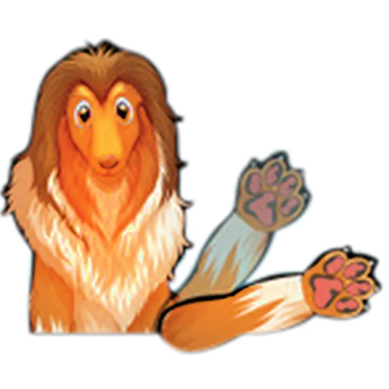 Милые забавные ярлыки для лобового стекла Collie Dog съемные развевающиеся