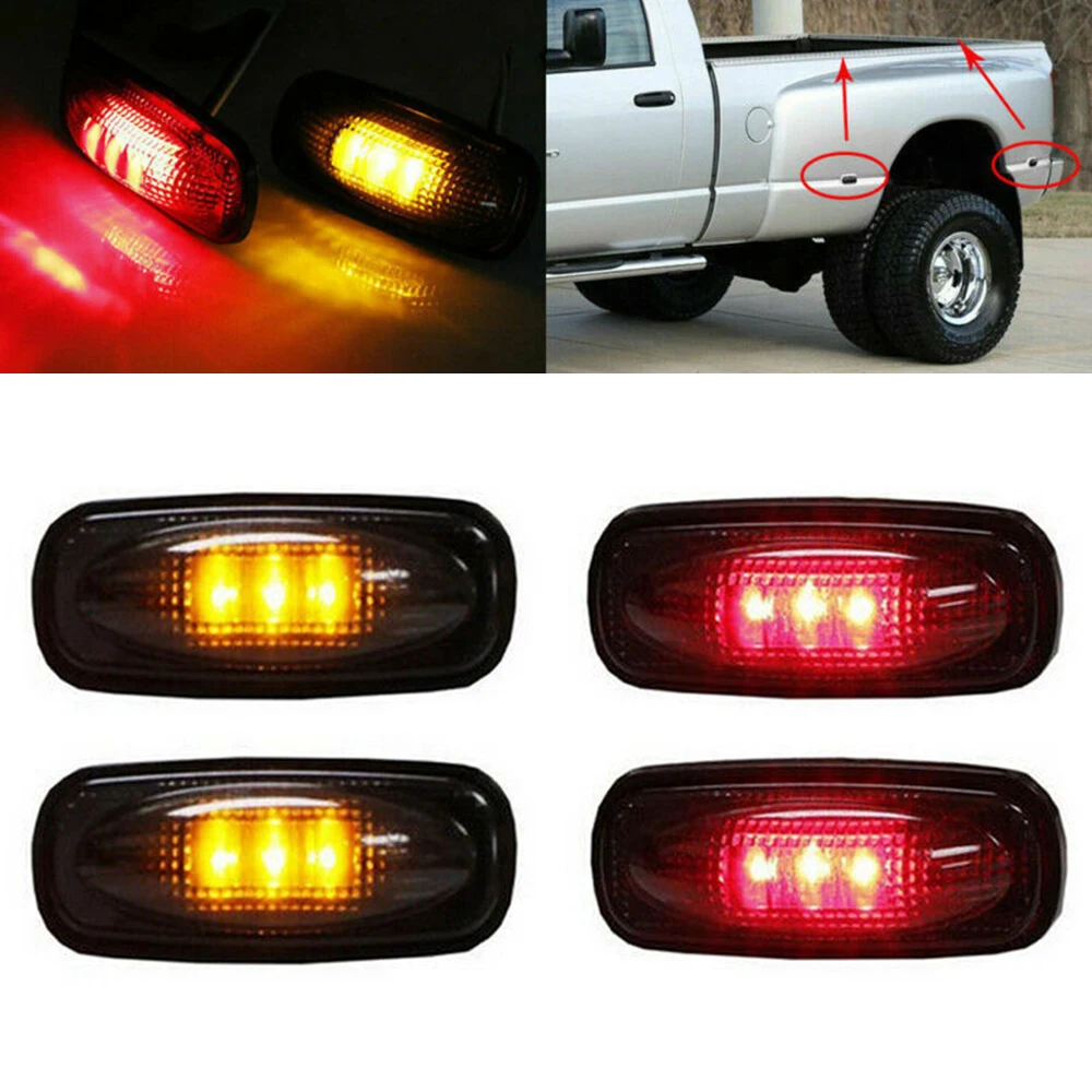 4 шт./комплект габаритный фонарь боковой светодиодный светильник для 03-09 Dodge Ram 3500 |