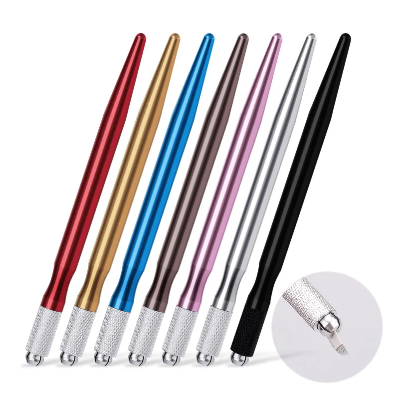

2pcs New Metal Manual Permanent Equipment Makeup Microblading Pen Eyebrow Makeup Tattoo Microblading Pencil