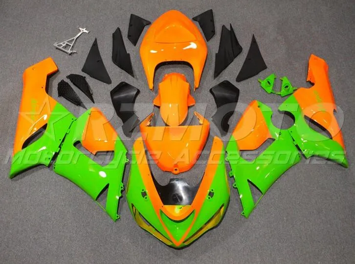 

New ABS Whole Motorcycle bike Fairings Kit Fit for Kawasaki Ninja ZX-6R 2005 2006 05 06 636 Bodywork set Cool orange