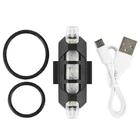 Задний фонарь для горного велосипеда, 5 светодиодный, зарядка через USB