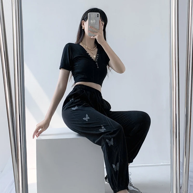 Дешевые оптовые продажи 2021 Весна Лето Осень новинка брюки карго женские модные