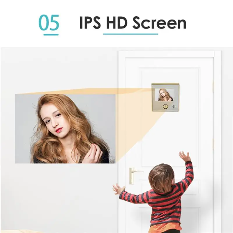 

3 inch LCD Color Screen Digital Doorbell Electronic Peephole Door Camera Viewer Outdoor Door Bell
