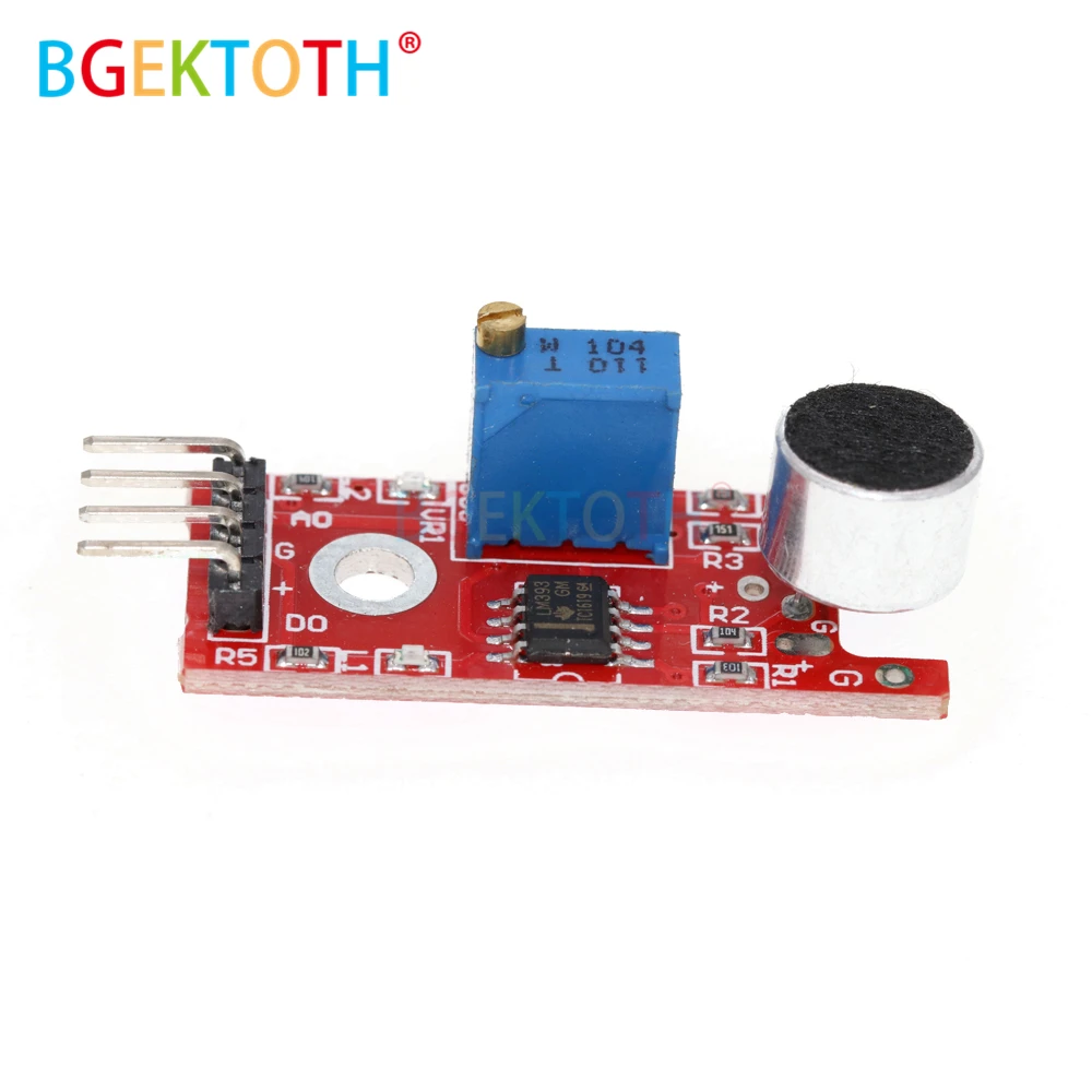Новинка 4-контактный голосовой модуль датчика обнаружения звука микрофонный