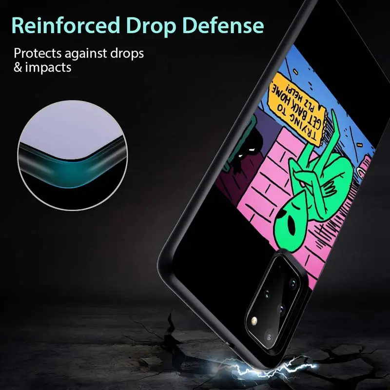 

Cartoon Space Alien for Samsung S20 FE Ultra Plus A91 A81 A71 A51 A41 A31 A21S A11 A72 A52 A42 A32 A12 A02S Phone Case