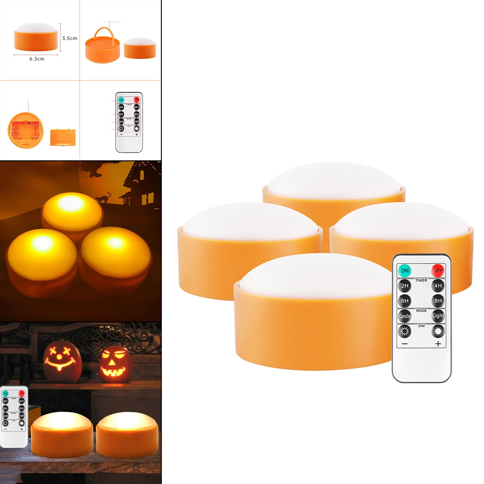 

Портативная декоративная лампа в виде тыквы