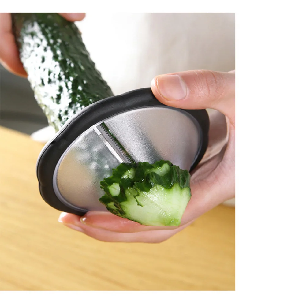 Утолщенной Нержавеющая сталь спиральный тип с воронкой Овощной огурец морковь