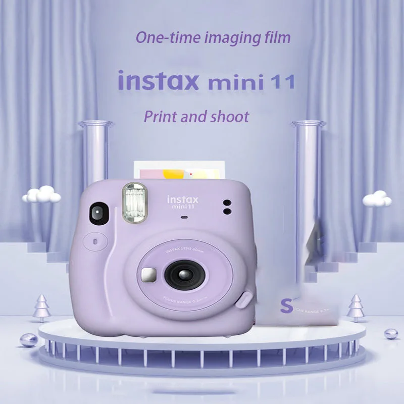 Мини Камера Fujifilm/Fuji instax mini11 One time imaging Instant Polaroid mini 11|Плёночные и моментальные