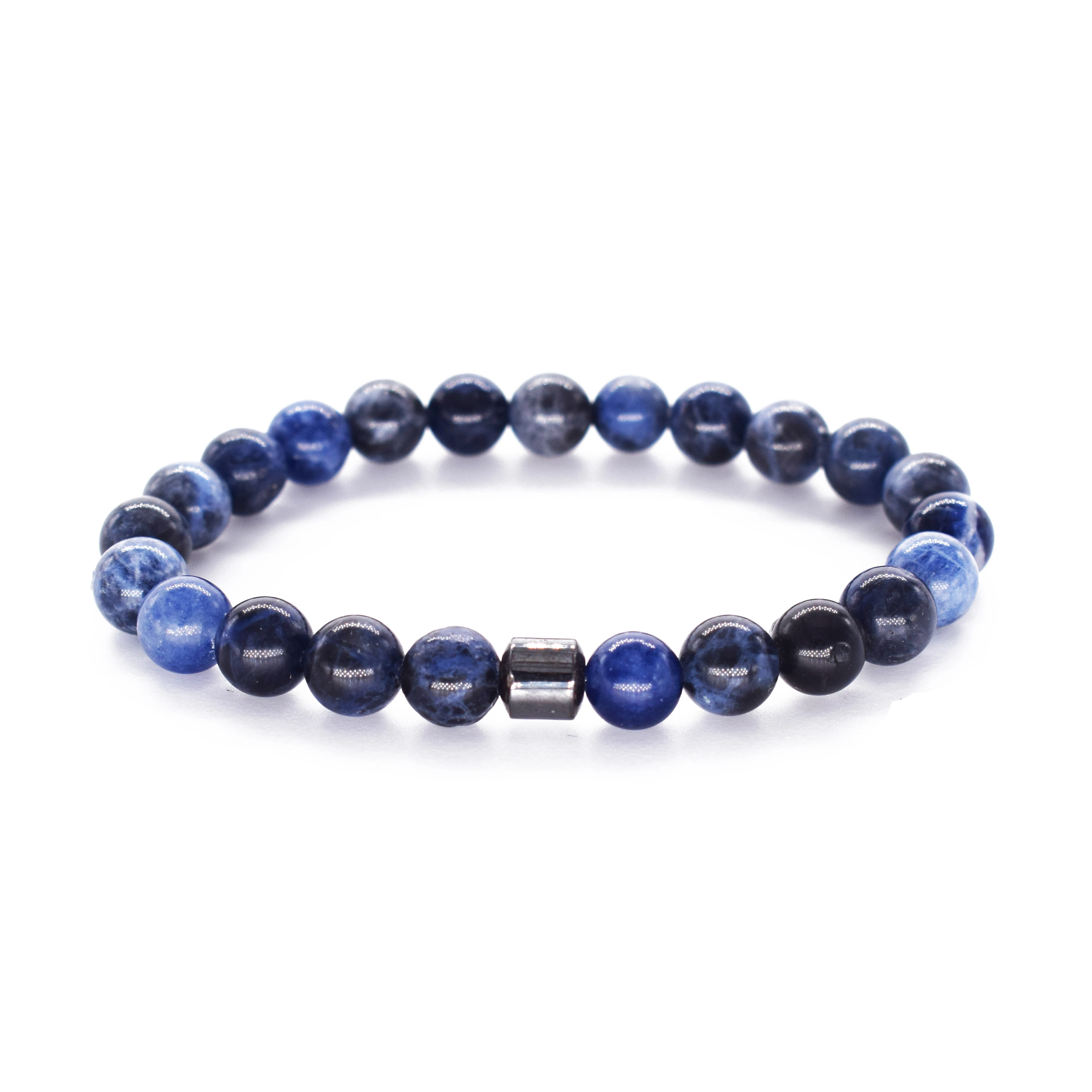 2019 мужские браслеты цилиндрические гематитовые для мужчин Классические