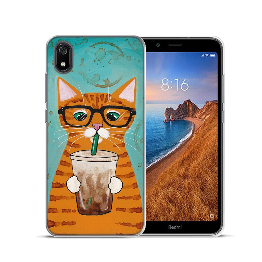 Кофе mi lk бутылка кошка силиконовый чехол для Xiaomi 9 SE 9T Pro 5X A1 6X A2 A3 Red K20 7 Y3 5 Plus Note 10 4 4X5
