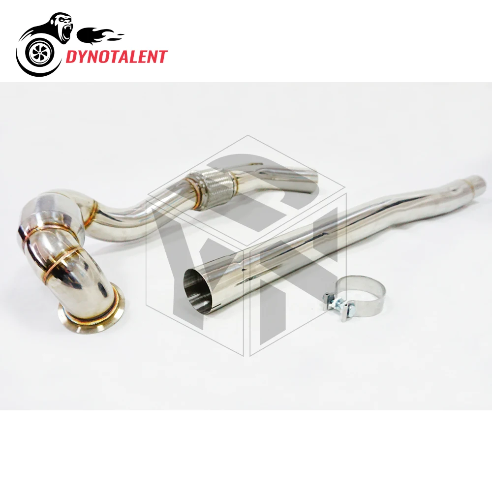 

DYN RACING SS304 3'' Turbo Stainless Downpipe for A3 S3 8V TT MK7 R 2.0T with 200cell cat 2014+