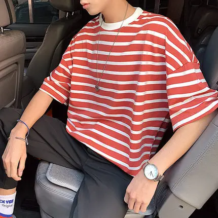

Summer men's business casual short sleeve t-shirt 2977