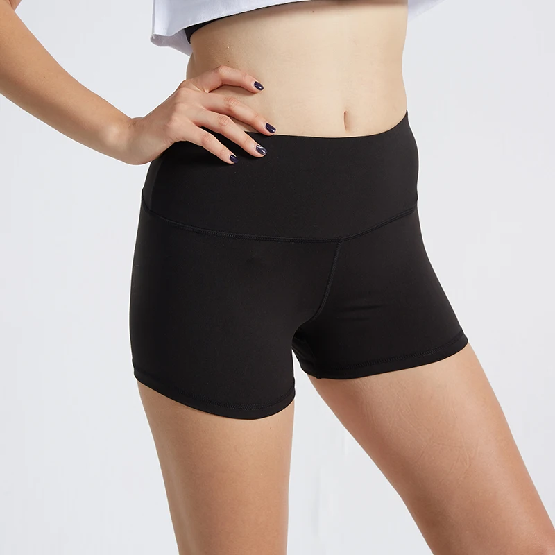 женщины шорты высокая талия CHRLEISURE однотонный фитнеса летний спортивный стрейч