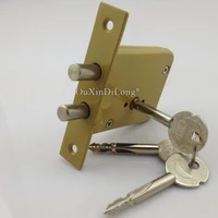 Wholesale 10PCS European Mortise Locks Double Post Invisible Security Door Locks Tube Well Hidden Manager Lock Cross Key