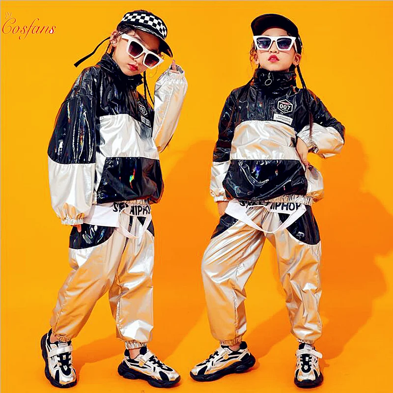 Детский крутой свитшот с высоким воротником в стиле хип хоп повседневные штаны