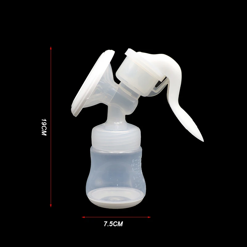Manual Breast Pump Powerful With 180ml Feeding Milk Bottles BPA Free Infant Baby Nipple Suction Breasts Pumps Bottle Sucking | Мать и