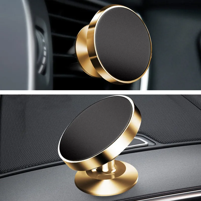 

360 Degree Rotating Magnetic Holder Car Phone Support Air Vent Mount Car Suction Cup Universal Mobile Stand Car Accessories