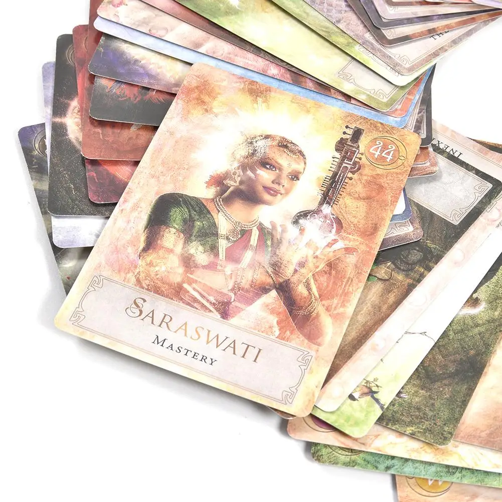 52 шт. листы карты Таро богиня сила оракул колода игры Guidebook настольная игра