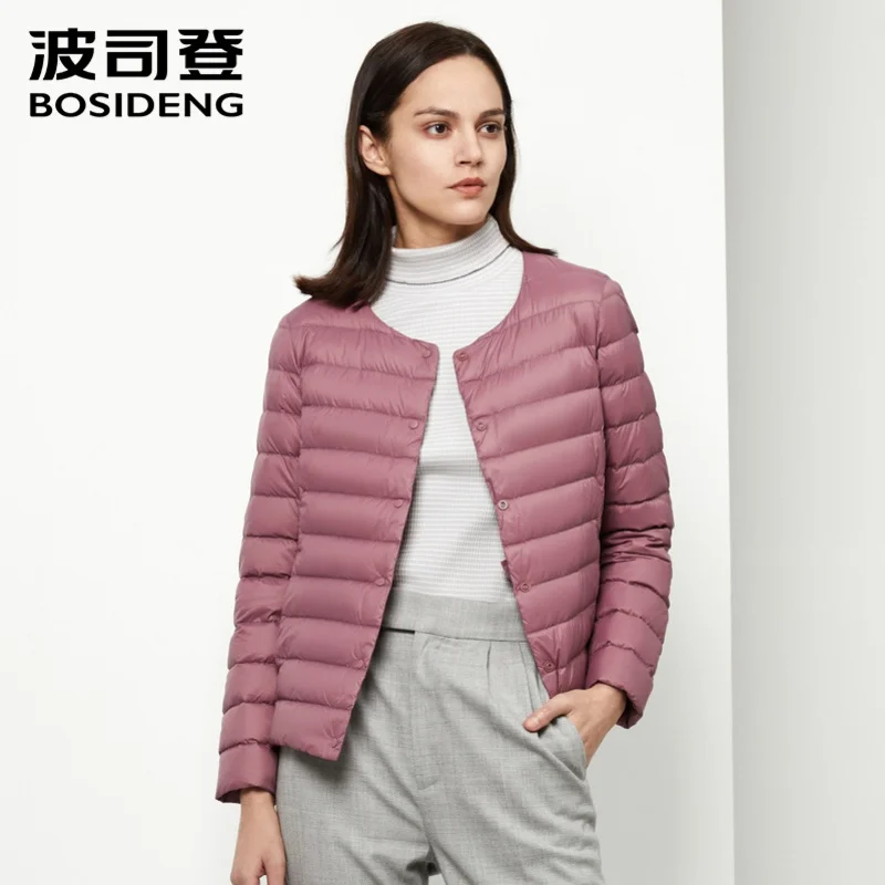 BOSIDENG выход Для женщин среднего возраста Женские короткие пуховые куртки