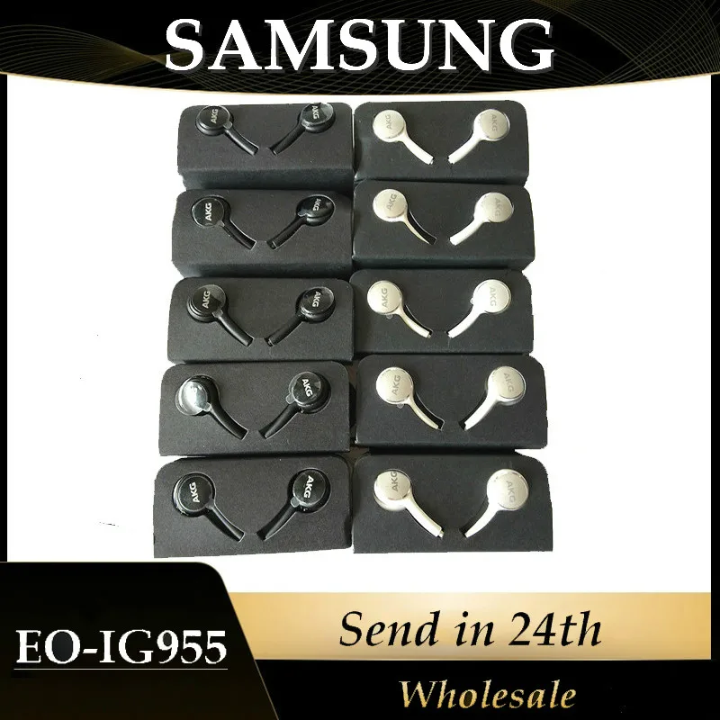 Samsung наушники IG955 оптом 5 10 20 50 шт. 3 мм вкладыши с микрофоном Проводная гарнитура