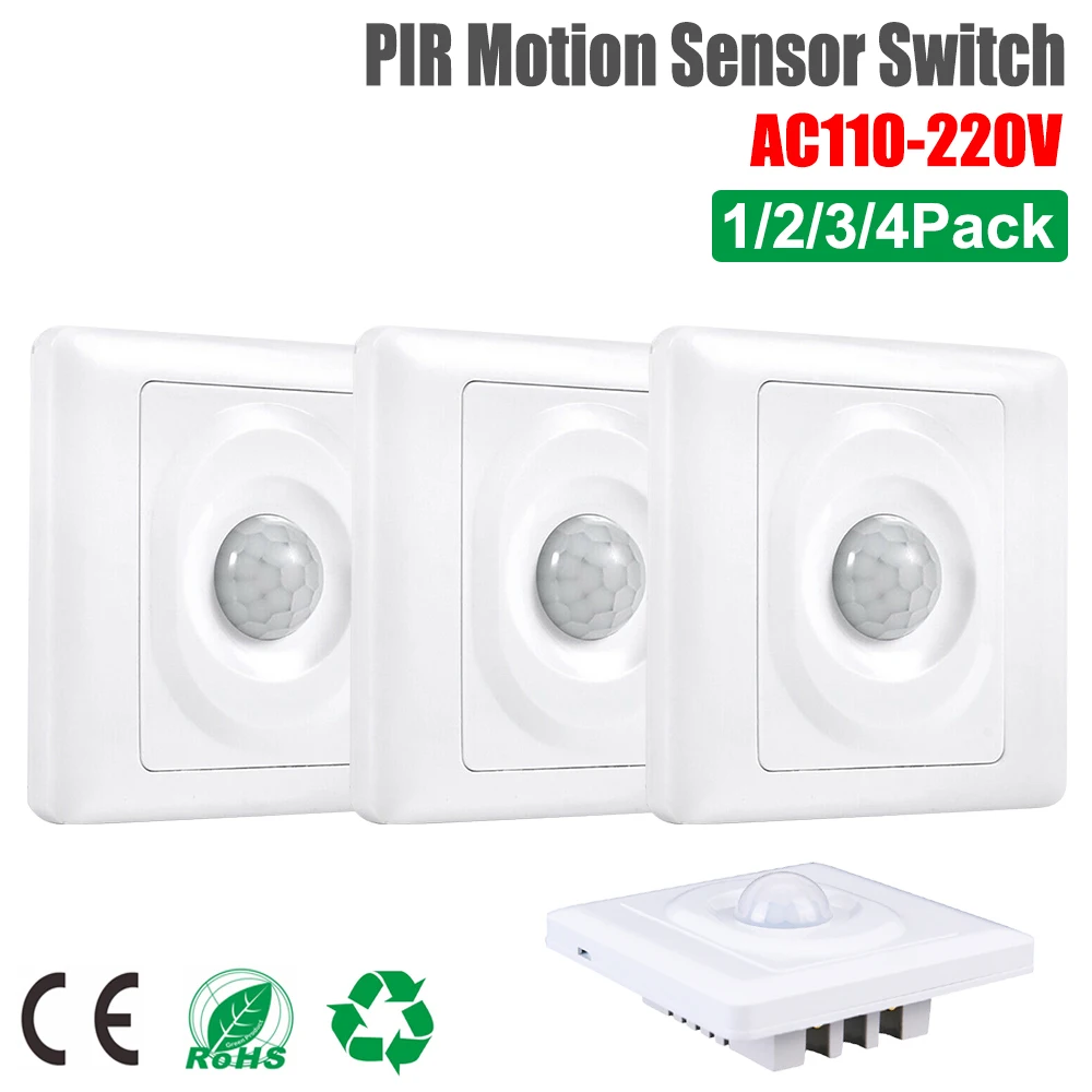 AC110-220V движения PIR Сенсор переключатель Инфракрасный энергосберегающая лампа