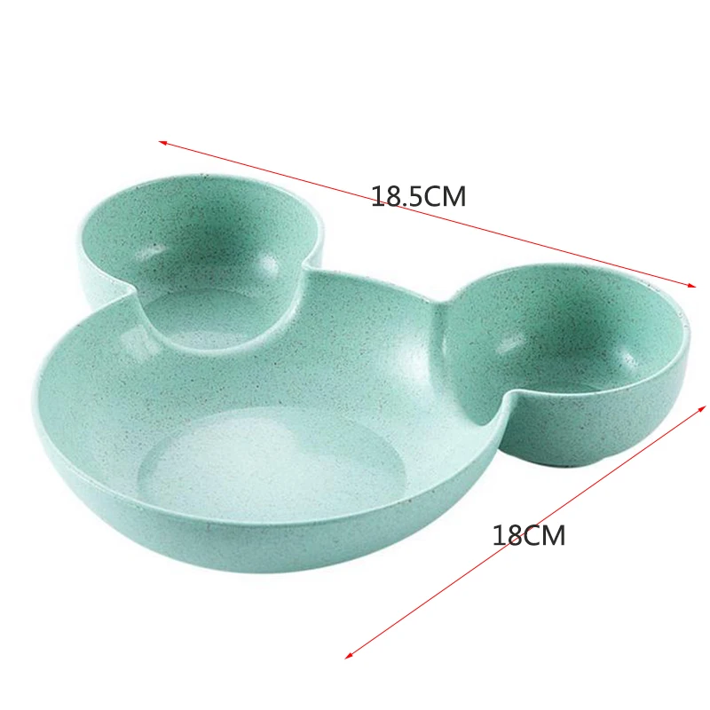 1 шт. детская мультяшная миска Милая мышка Ланч-бокс пластиковая тарелка для