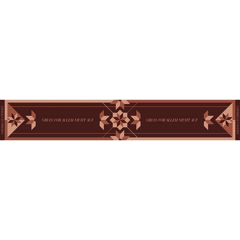 

Nordic brick red thick linen waterproof table runner European style light luxury hotel home dining table decoration tablecloth