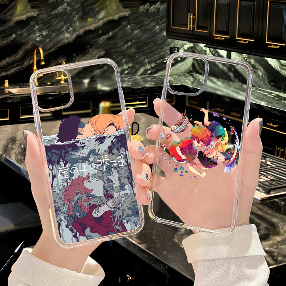 

Hayao Miyazaki ponyo Phone Case For Huawei P Mate P10 P20 P30 P40 10 20 Smart Z Pro Lite 2019 transparent soft hoesjes trend