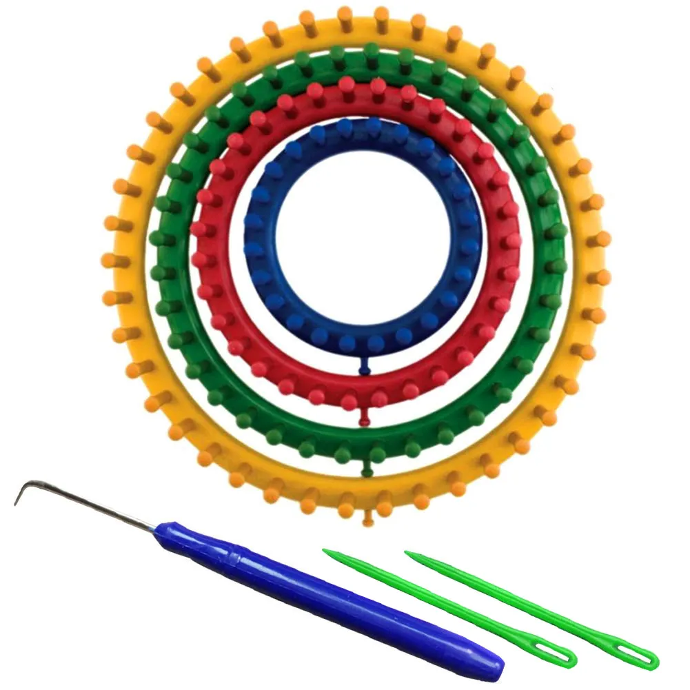 Набор круглых вязальных шляп сделай сам 4 шт./компл. размера 14 см 19 25 30 NDS|Швейные