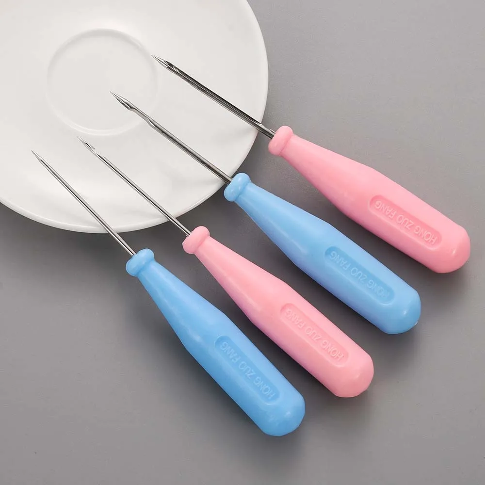 Стальной стежок шило для шитья обуви сумки крючок отверстий сделай сам кожа